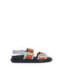 Marni 'Fussbett' Light Blue Lear Sandals