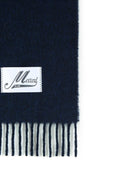 Marni Dark Blue Brushed Alpaca Blend Scarf