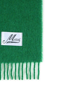 Marni Green Brushed Alpaca Blend Scarf