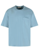 Marni lichtblauw katoenen T-shirt