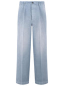 Marni Light Blue Cotton Trousers