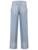 Marni Light Blue Cotton Trousers