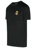 Dolce & Gabbana T-shirt en viscose mélangée noir