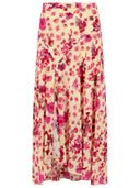Falda de seda elástica rosa 'Sakura' de Isabel Marant