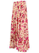 Falda de seda elástica rosa 'Sakura' de Isabel Marant