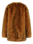 Isabel Marant Manteau en fausse fourrure en polyester marron 'Aglae'