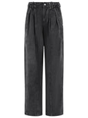 Isabel Marant Black 'Ireme' Denim Workwear Pants