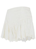 Isabel Marant 'Zoelia' Shorts With Embroideries In Silk And White Cotton