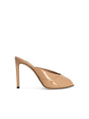 Jimmy Choo 'Brigitte' Lear Mules Nudo 'Chai'