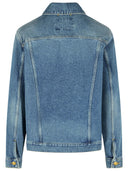 Giacca in denim di cotone blu Golden Goose