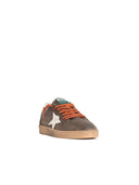 Golden Goose 'Ball Star' Brown Waxed Suede Sneakers