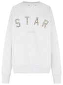 Golden Goose 'Star' Melange Grey Cotton Sweatshirt