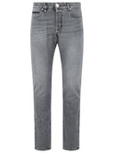 Philipp Plein 'Straight' Grey Cotton Jeans