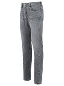 Philipp Plein 'Straight' Grey Cotton Jeans