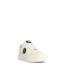 Philipp Plein 'Sk8 R' White Fabric Blend Sneakers