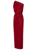 Self Portrait Burgundy Polyester Dress