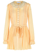 Self Portrait Cream Viscose Mini Dress