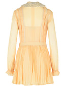 Self Portrait Cream Viscose Mini Dress