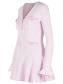 Self Portrait Pink Viscose Blend Mini Dress
