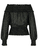 Self Portrait 'Chiffon' Viscose Sweater