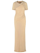 Robe en polyester nue autoportrait
