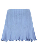 Jupe 'Pearl' Self Portrait En Mélange De Viscose Bleu Clair