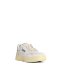 Autry 'Clc Low' White Lear Blend Sneakers