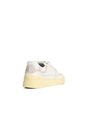 Autry 'Clc Low' White Lear Blend Sneakers
