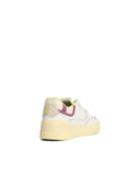 Autry 'Clc Low' White Lear Blend Sneakers