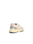 Autry 'Hyperway Low' beige sneakers i mesh og ruskind