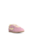 Autry 'Windspin Low' Pink Suede Blend Sneakers