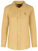Chemise en lin beige Polo Ralph Lauren