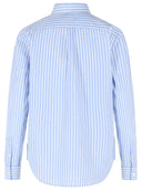 Polo Ralph Lauren Light Blue Striped Cotton Blend Shirt
