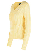 Polo Ralph Lauren 'Kimberly' Cream Cotton Sweater