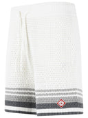 Casablanca White Cotton Bermuda Shorts