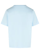 Casablanca 'Airbrush Smiley' Light Blue Cotton T Shirt