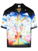 Chemise en soie noire Casablanca 'Essential Experience'
