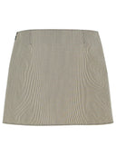 Courreges Beige Wool Blend Miniskirt