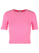 Courreges Pink Viscose Blend T-shirt