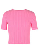 Courreges Pink Viscose Blend T-shirt