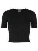 Courreges Black Viscose Blend T Shirt