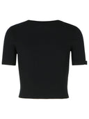 Courreges Black Viscose Blend T Shirt