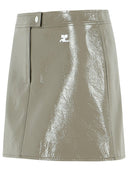 Courreges 'Reedition' Grey Polyester Blend Miniskirt