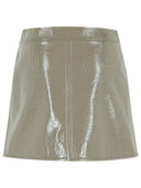 Courreges 'Reedition' Grey Polyester Blend Miniskirt