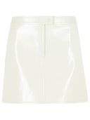 Minifalda de mezcla de poliéster blanca 'Reedition' de Courreges