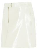Minifalda de mezcla de poliéster blanca 'Reedition' de Courreges