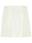 Minifalda de mezcla de poliéster blanca 'Reedition' de Courreges