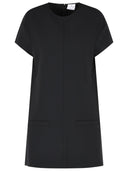 Courreges 'Heritage' sort uldblandingskjole