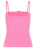 Courreges Débardeur 'Buckle' En Mélange De Viscose Rose