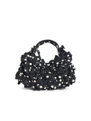 Mini Borsa Ganni 'Hobo' In Tessuto Nero